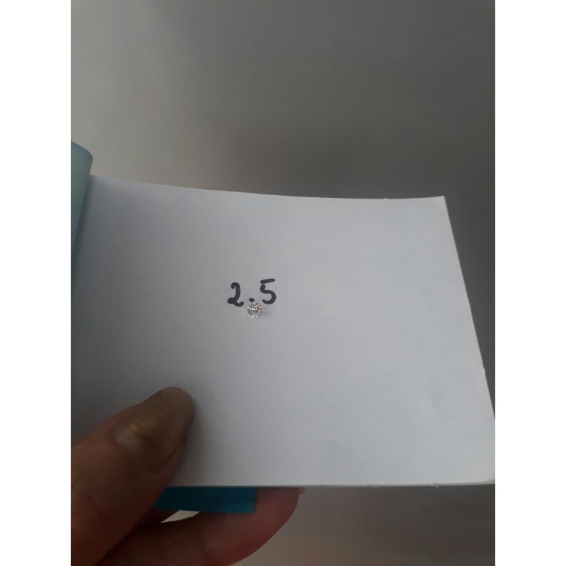 Đá Đính Răng, Đá nữ Trang cao cấp 2.5 combo 2 viên