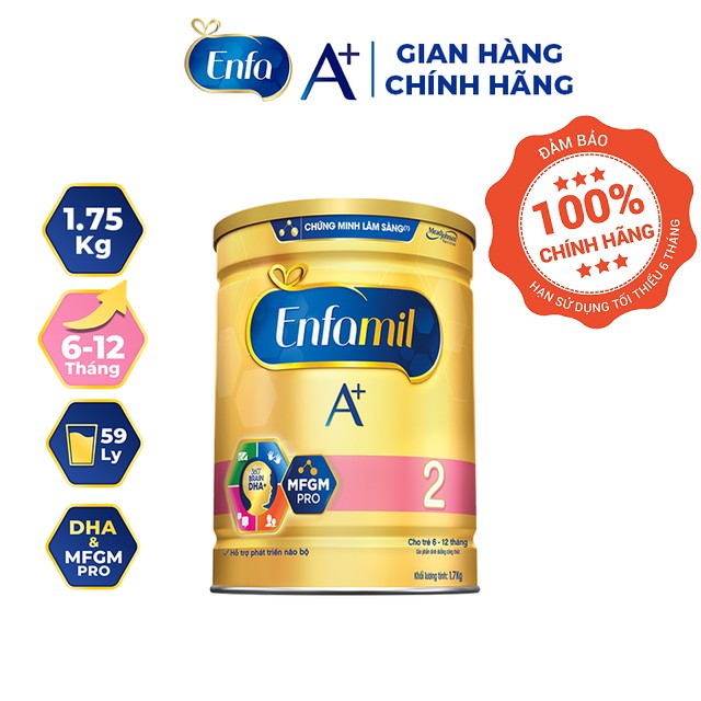 tuan0113 Sữa bột Enfamil A + 2 1,7kg tuan0113