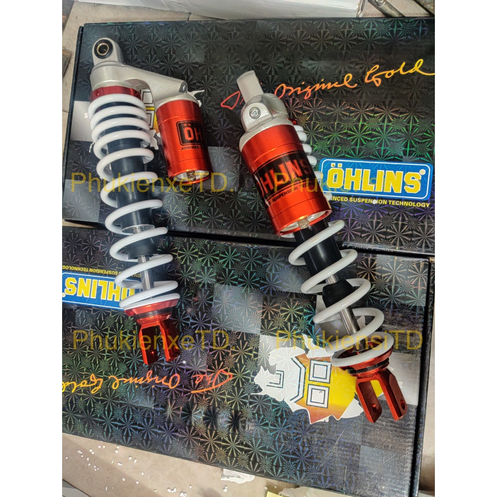 Phuộc sau OHLINS bình dầu lắp AIRBLADE NOUVO4 PCX IMPULSE SHARK FELIZ ...