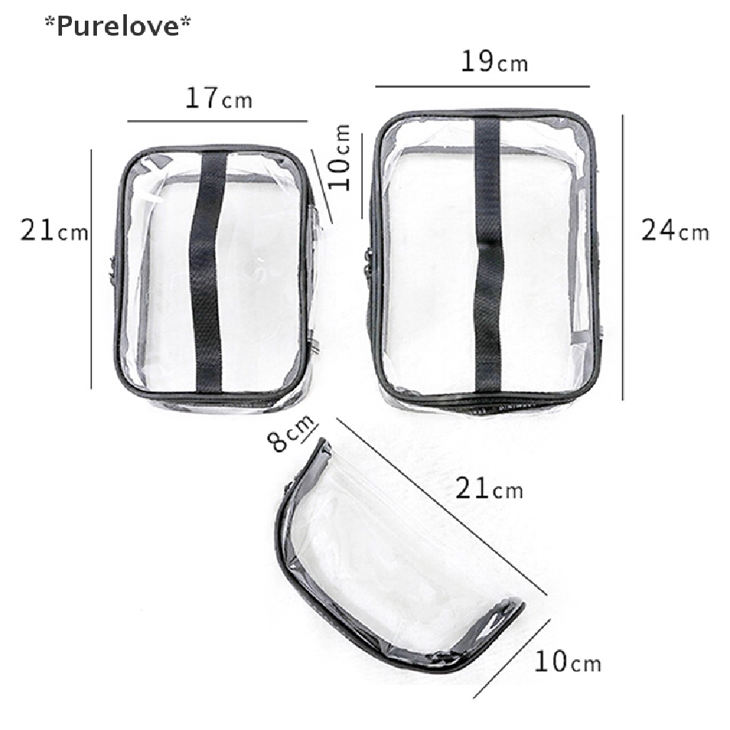 Túi Nhựa PVC Trong Suốt Đựng Mỹ Phẩm Tiện Dụng Khi Đi Du Lịch