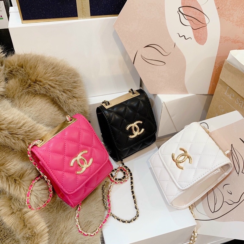TÚI XÁCH NỮ ĐỰNG ĐIỆN THOẠI CHANEL CHỮ X HÀNG ĐẸP Y HÌNH