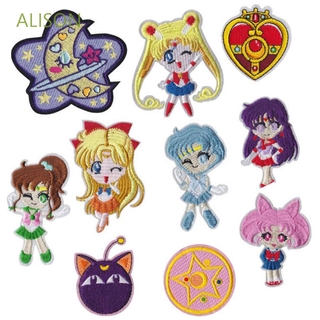 SAILOR MOON Miếng Dán Ủi Quần Áo Hoạt Hình Thủy Thủ Mặt Trăng