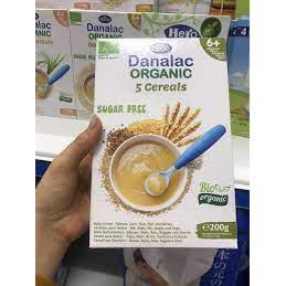 Bột Ăn Dặm DANALAC Organic Cho Trẻ 6 Tháng Trở Lên Hộp 200g