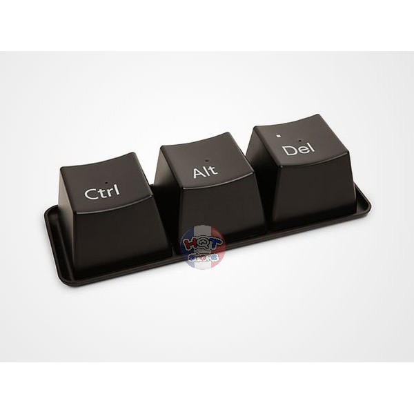 Bộ 3 ly nhựa hình phím CTRL - ALT - DEL