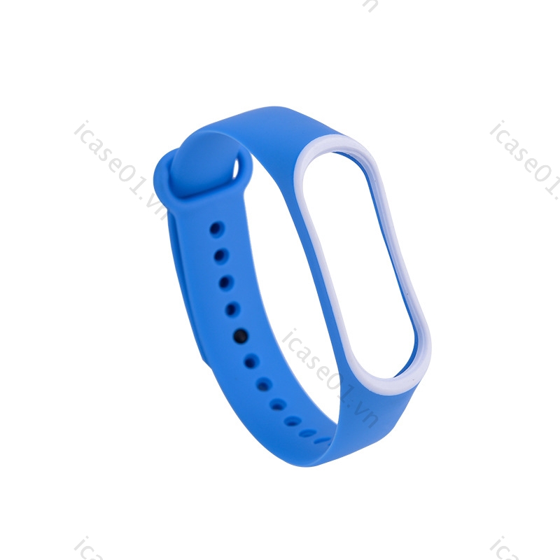 Dây đeo đồng hồ thay thế bằng silicon nhiều lỗ màu sắc thời trang cho Mi Band 3 4
