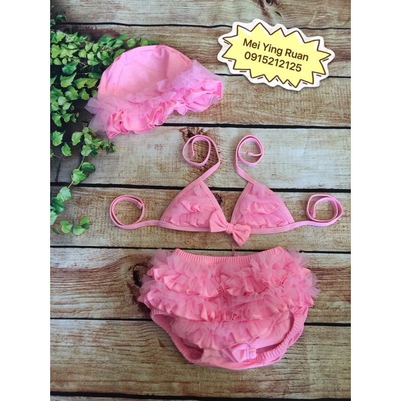 Bikini ren+mũ cho bé | BigBuy360 - bigbuy360.vn