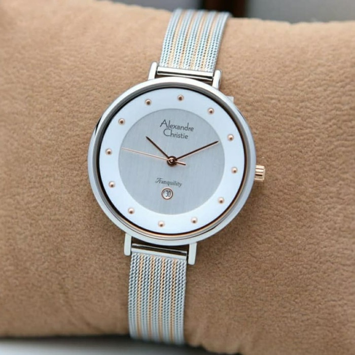 Đồng hồ đeo tay nữ hiệu Alexandre Chrities 2485LDBSSSL