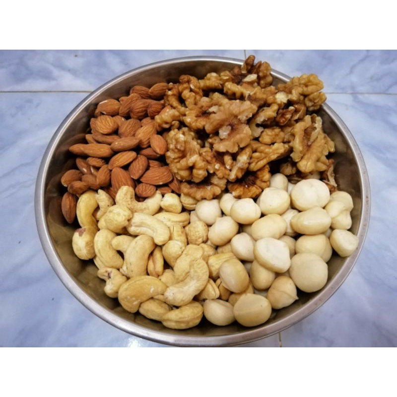 Mix 4 loại hạt ngon macca, óc chó,hạnh nhân, hạt điều hàng ngon chuẩn 1kg