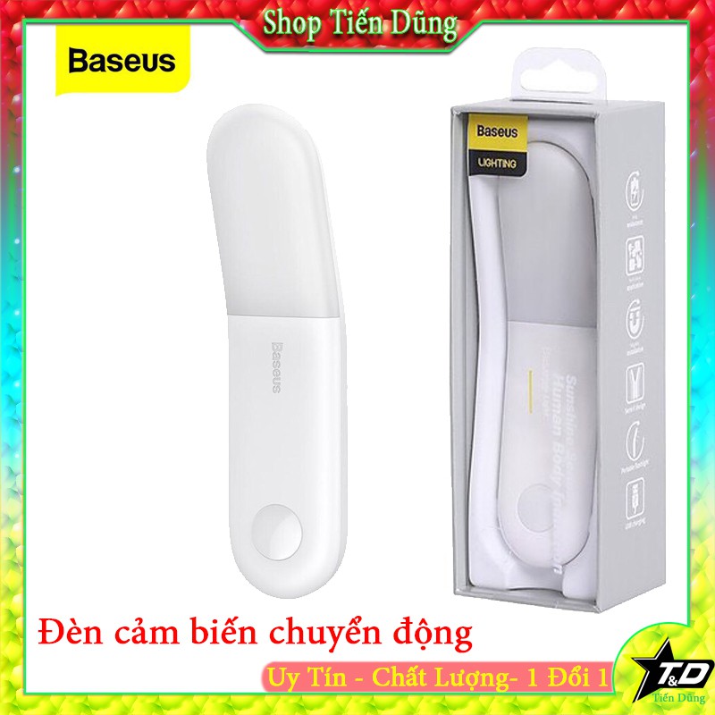 Đèn led cảm biến chuyển động ánh sáng baseus có 2 chế độ màu- Đèn led baseus chuyên để ngủ chính hãng