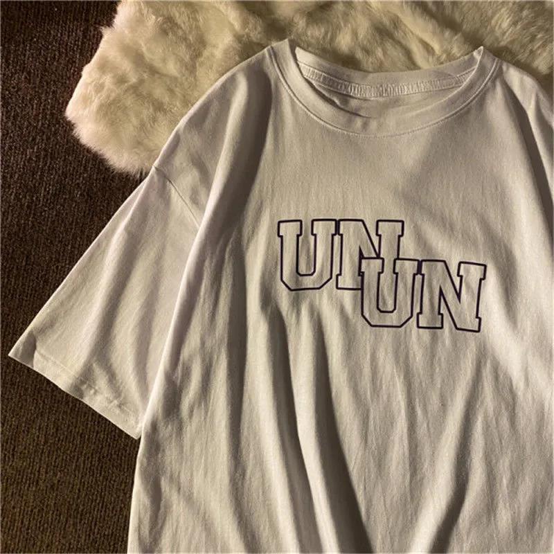 NRVP Áo Thun 100% Cotton Dáng Rộng Thời Trang Hàn Quốc Cho Nữ