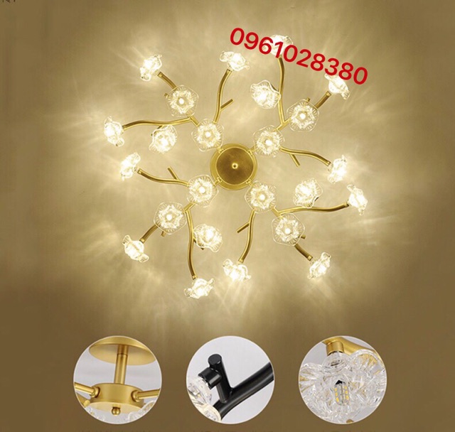 Đèn chùm hoa mai hàng đẹp 18-36 bóng