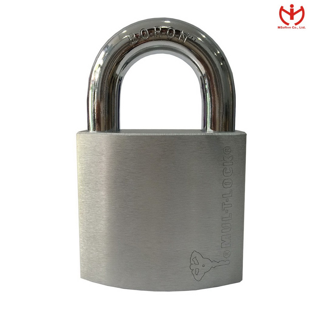 [Hỏa tốc HCM] Ổ khóa Israel chìa từ tính MUL-T-LOCK G-55 thân đồng 55mm bọc crom chống ăn mòn - MSOFT