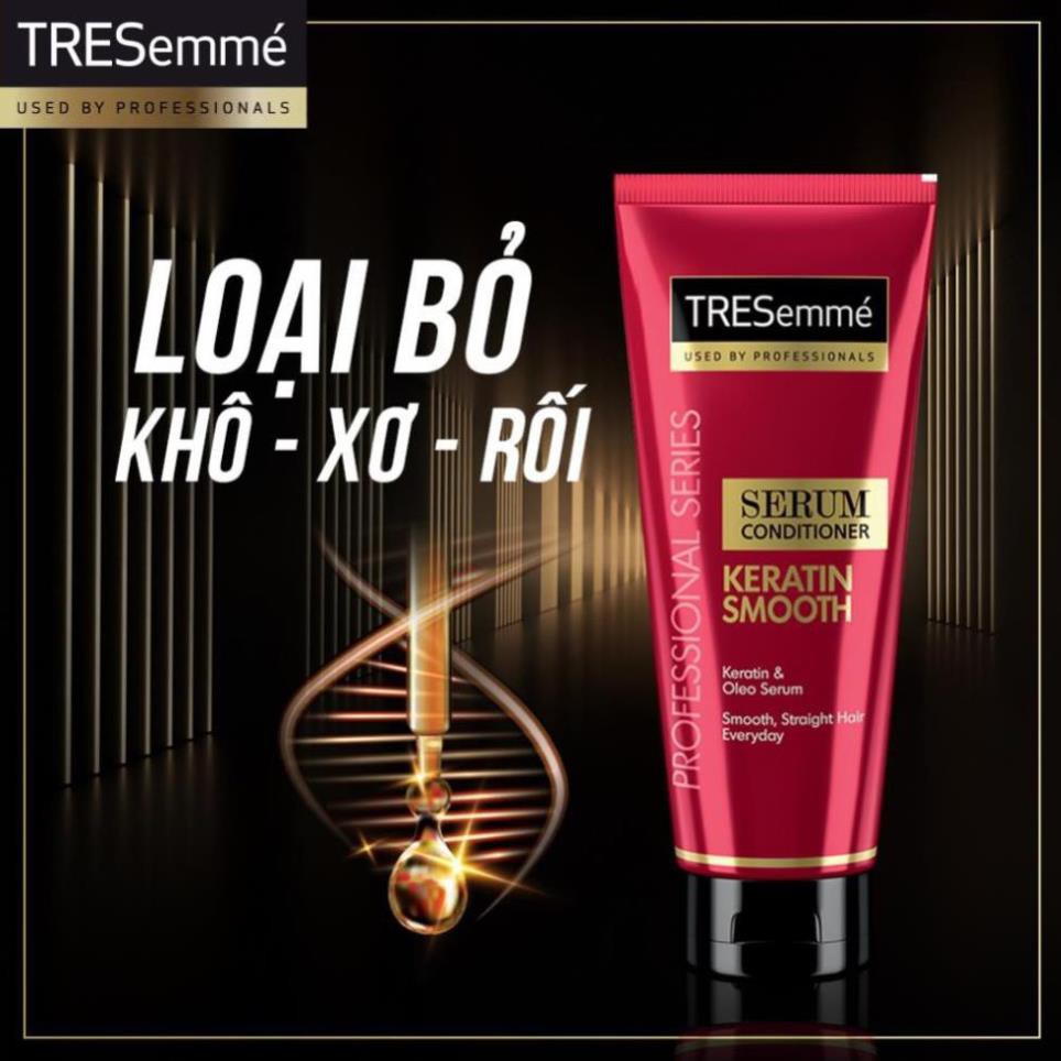 Combo Tresemme Dầu gội Keratin Smooth 640g & Kem xả Tinh chất Serum Keratin Smoonth 170ml