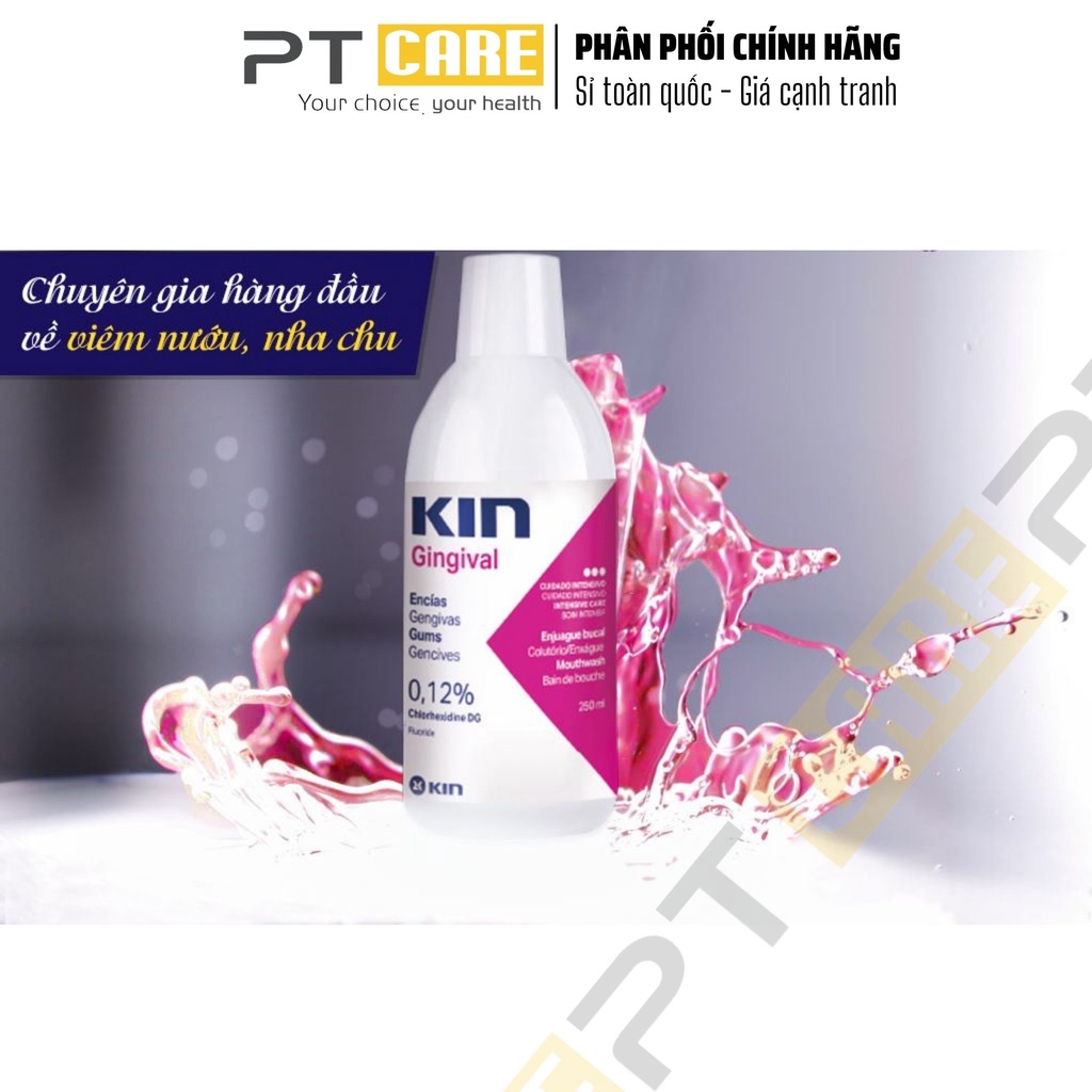 PT CARE | Nước Súc Miệng Kin Gingival Ngăn Ngừa Viêm Nướu 250ml