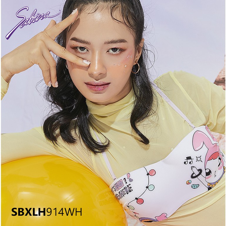 Combo Áo Lót Mút Vừa Cup Ngang Và Quần Đồng Bộ Phối Hoa Văn Ano Collection By Sabina SBXLH914WH+SUXLH914VL | BigBuy360 - bigbuy360.vn