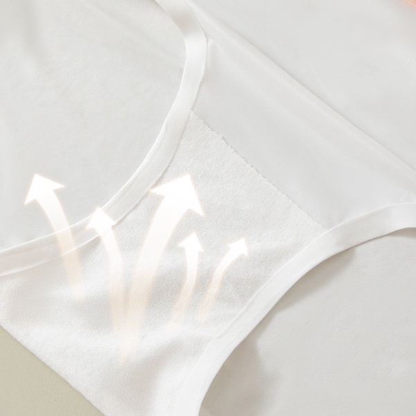 [70kg - 40kg----Xl L M] Quần Lót Lụa Lạnh Không Đường May LI012#- 003 Quần Lót Từ Lụa Lạnh Không Lộ Viền May Thoáng Khí Phong Cách Hipster
