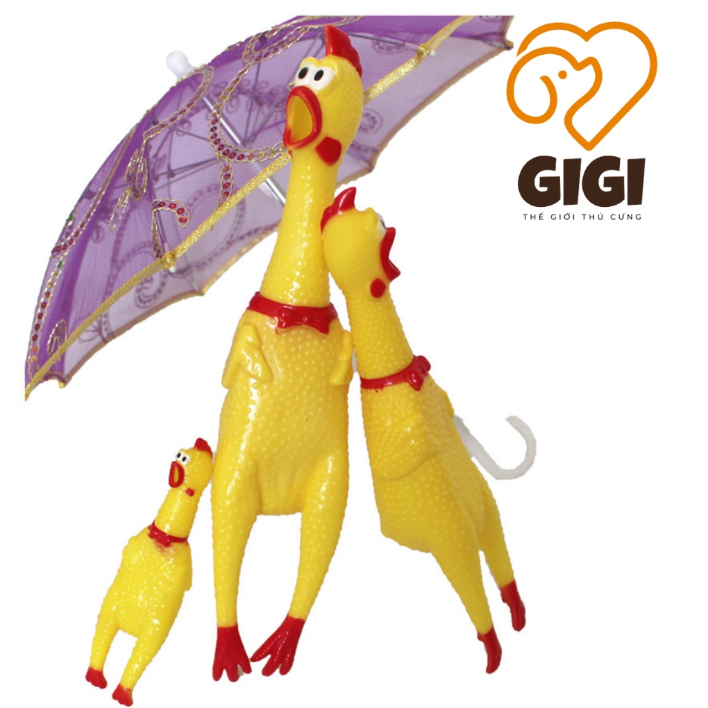 Gà la hét đồ chơi thú cưng phát ra âm thanh cho chó mèo dễ thương cute - GiGi Pet Shop