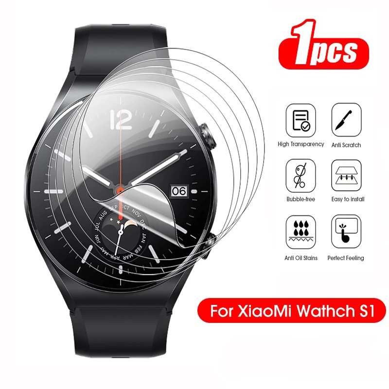 1 Miếng Dán Bảo Vệ Màn Hình Chống Nước Chống Trầy Xước Dành Cho Xiaomi Watch S1