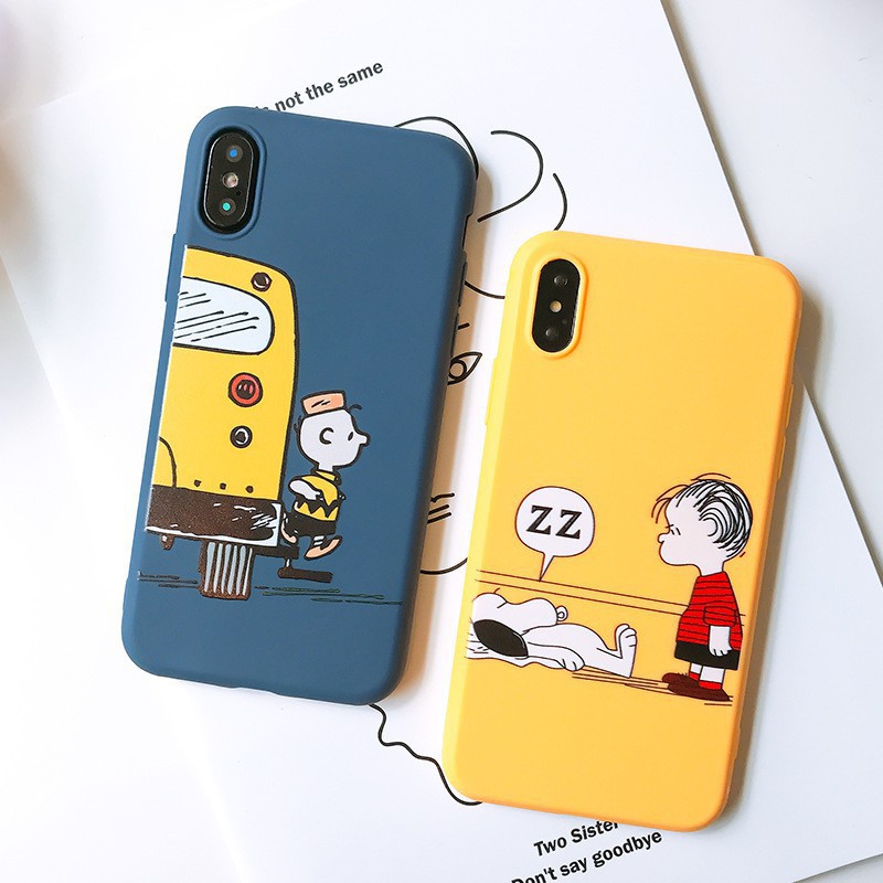 ⚡ ỐP IPHONE ⚡ Cậu Bé Charlie Và Snoopy ⚡