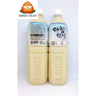 Combo 2 chai nước gạo rang hàn quốc woongjin 1l5 morning rice