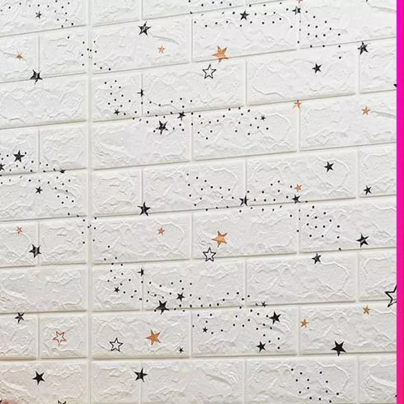 Xốp dán tường hoa văn màu trắng 70 x 77 cm dày 5mm CÁCH ÂM CÁCH NHIỆT giá hủy diệt