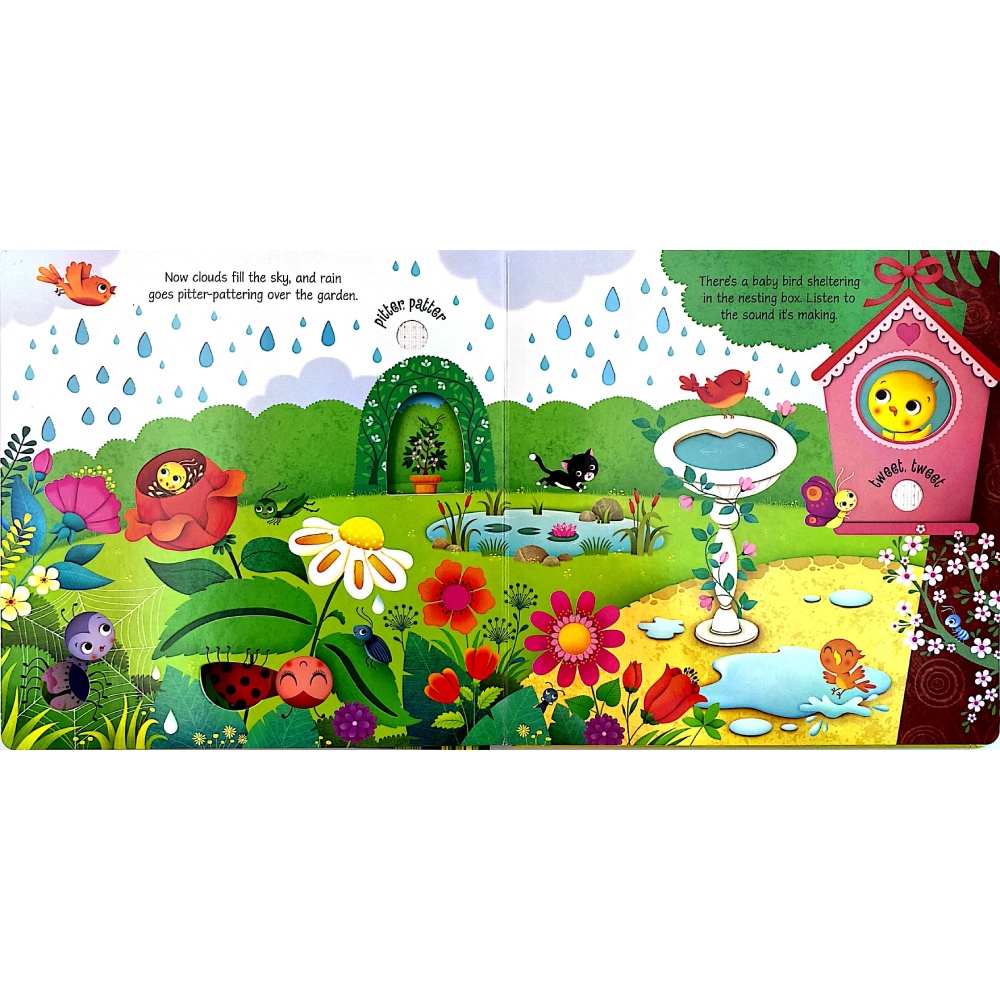 Sách Usborne âm thanh tiếng Anh cho bé từ 3-6 tuổi: Garden Sounds