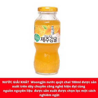 Nước giải khát woongjin nước quýt chai 180ml