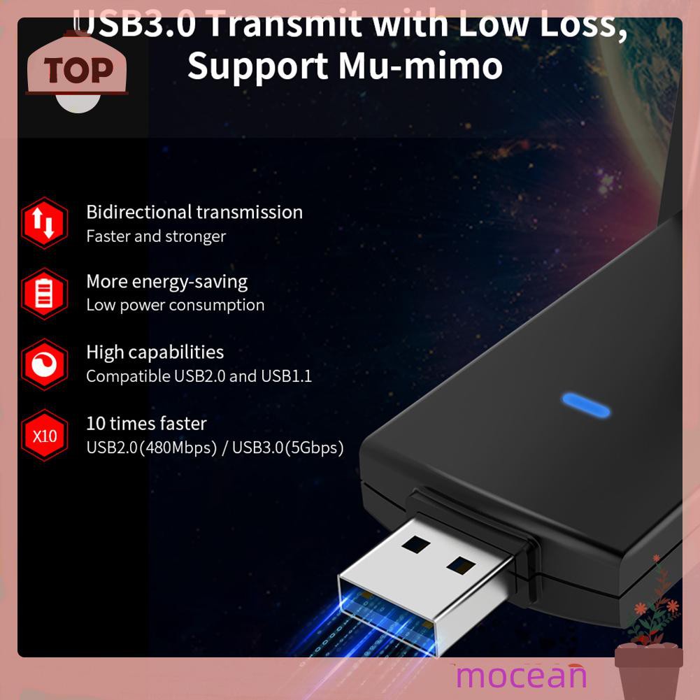 Usb 3.0 Thu Sóng Wifi Hiệu Mocean Comfast Cf-924Ac 1300m 2.4 / 5.8ghz | BigBuy360 - bigbuy360.vn