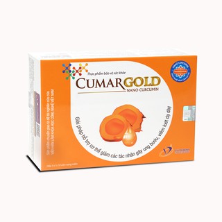 Viên uống dạ dày CumarGold từ nghệ Nano Curcumin giảm viêm loét dạ vạy, tá tràng, đau thượng vị, trào ngược -Hộp 30 viên