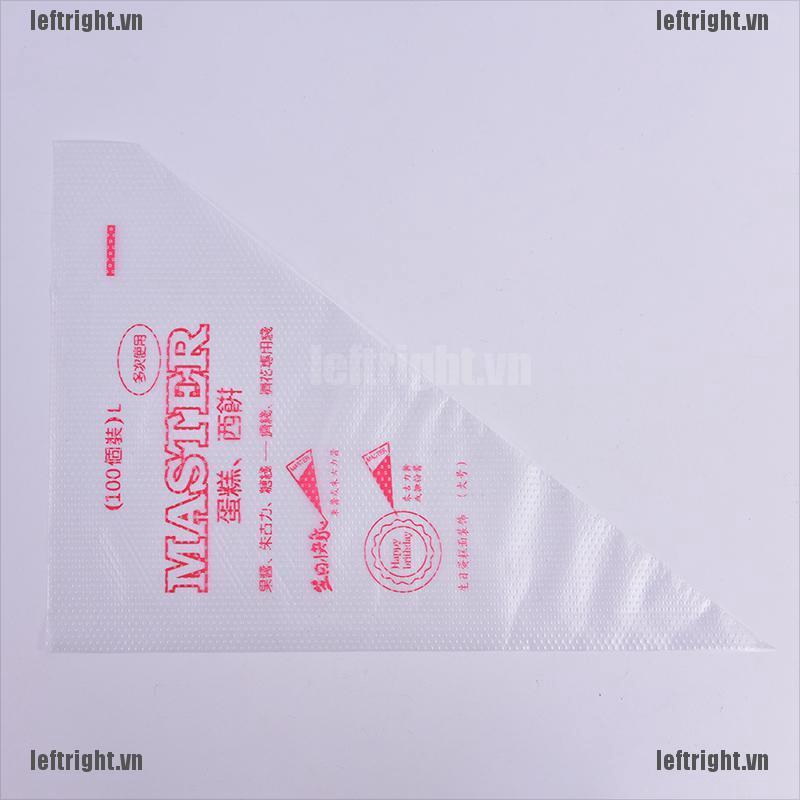 Set 100 Túi Bắt Kem Trang Trí Bánh Dùng Một Lần Tiện Dụng