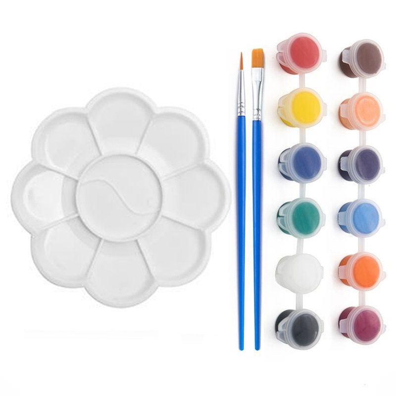 Set 23 Màu Vẽ Acrylic 12 Màu Cho Bé