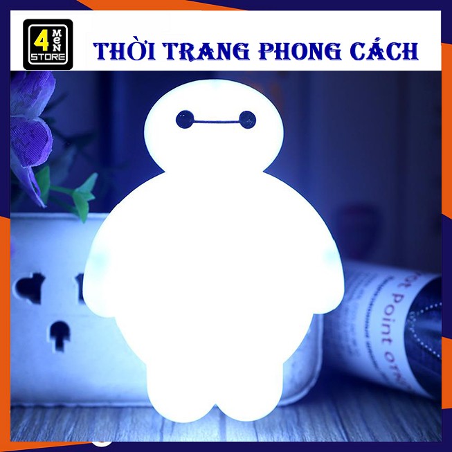 ⚡ Đèn Ngủ Hình BayMax ( Bmax ) Big Hero 6 Trắng , Siêu Tiết Kiệm Điện, Bóng Đèn Led Tuổi Thọ Cao,Siêu Bền ⚡