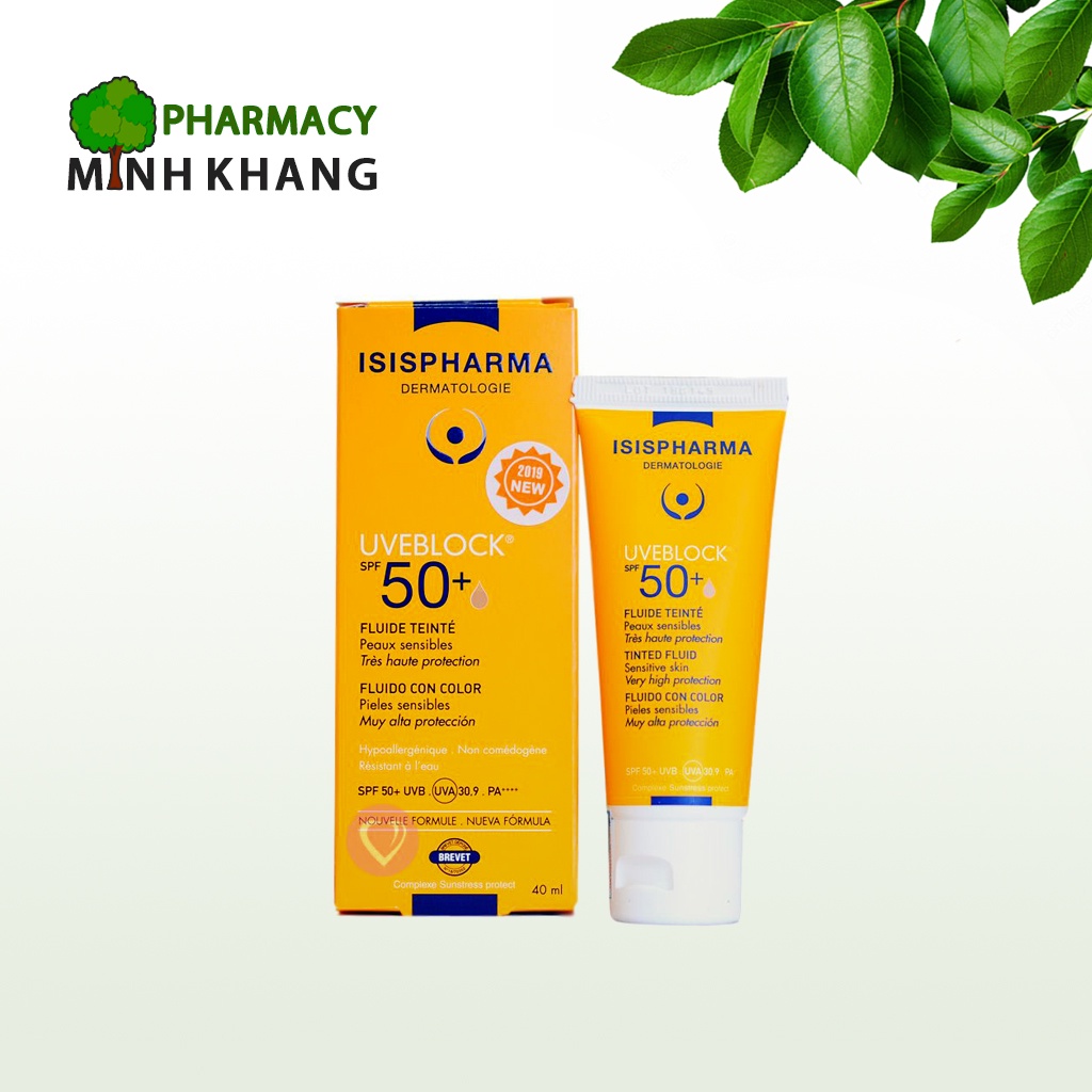 Kem chống nắng uveblock 50 tinted cream ...[CHÍNH HÃNG]