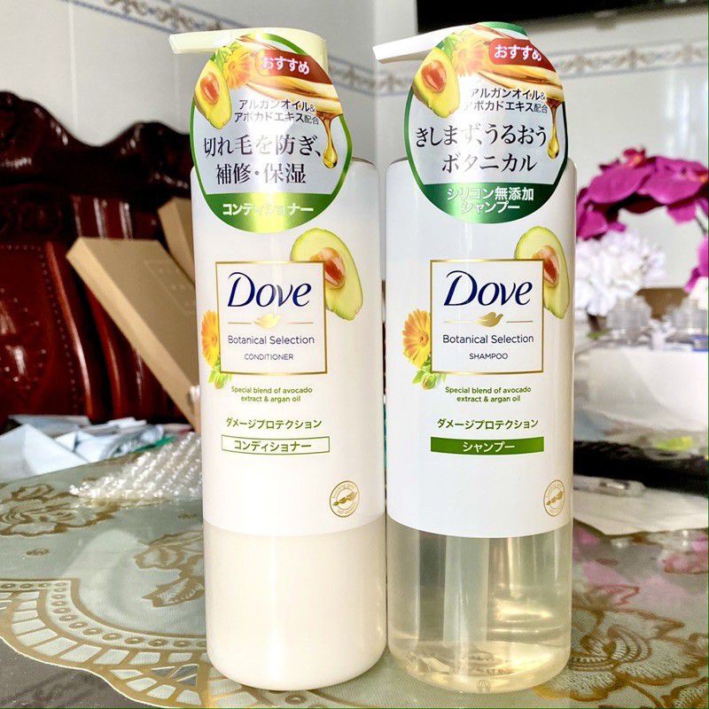 COMBO BỘ DẦU GỘI DẦU XẢ DOVE NHẬT phục hồi hư tổn 500g