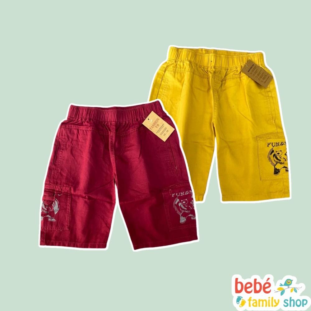 Quần đùi kaki bé trai size Đại Quần đùi bé trai túi hộp 19-40kg - QTT