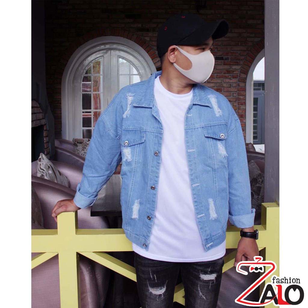 Áo Khoác Jean AKJ02 Áo Bò Rách Nam Nữ Unisex | BigBuy360 - bigbuy360.vn
