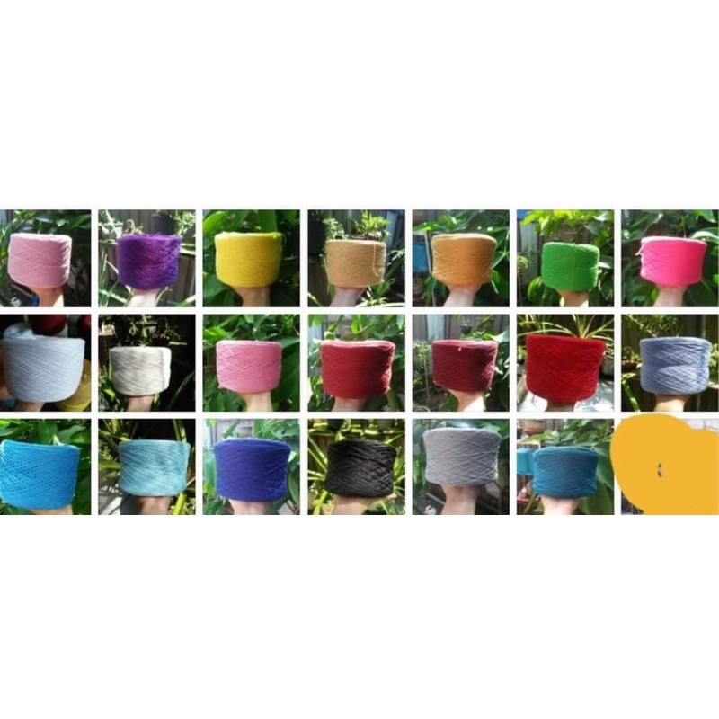 Sợi hè cotton nhật màu trơn 0.9mm-cuộn 500gram