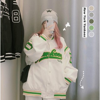 [Babe I'm Real] Áo Jacket MLB Bóng chày FW21 ( Full Tag, mac,... )  ཾ