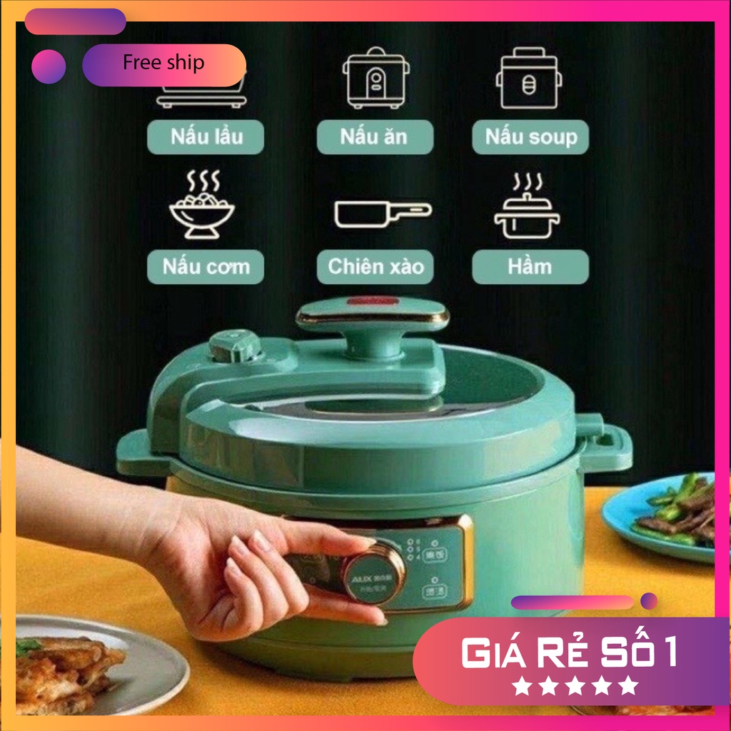 Nồi áp suất điện đa năng AUX-Giá rẻ - Hàng chính hãng -Bảo hành 12 tháng-nồi hầm