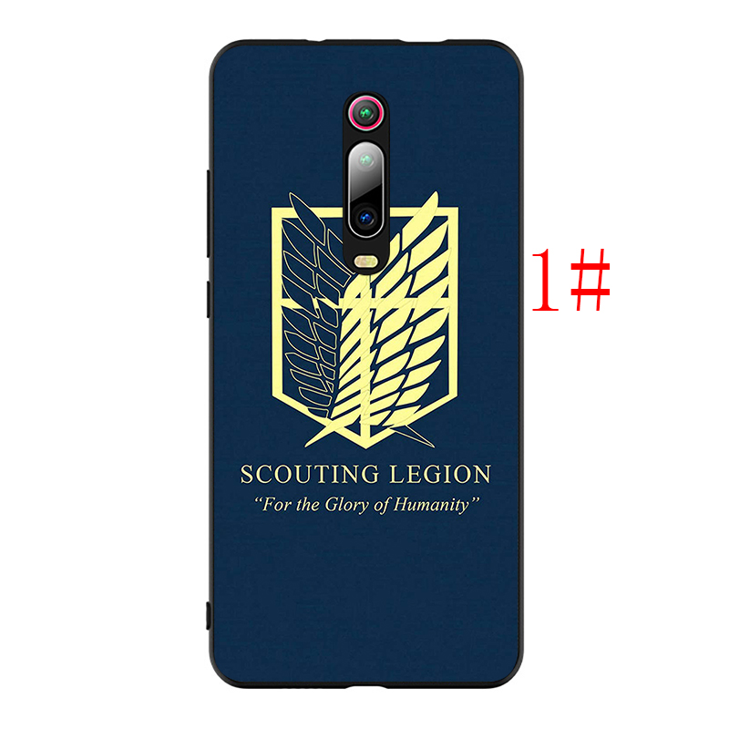 Ốp Lưng Silicone Mềm In Hình Anime Attack On Titan Cho Redmi 6 Pro 6a 7 7a 8 8a 9 9a 9c