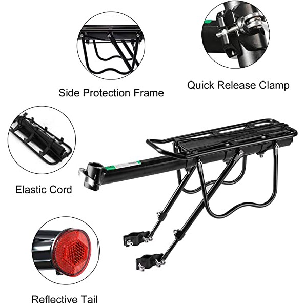 Giá đỡ yên sau ROCKBROS gắn xe đạp leo núi bằng hợp kim nhôm 165 lbs