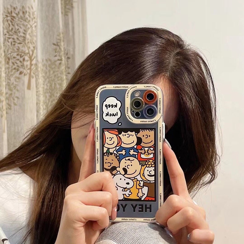 Ốp Điện Thoại Mềm Hình Charlie Lucy Cho IPhone 13 Pro Max 13 Mini 13 Pro 12 Pro Max 12 11 Pro Max XR Max 6s 7 8 Plus