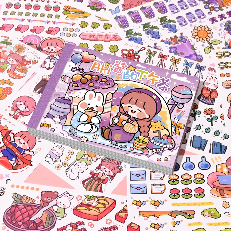 Set 20 / 50 Sticker Dán Hình Thỏ Dễ Thương