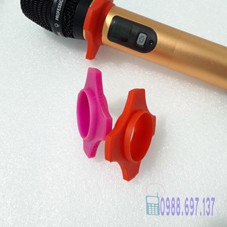 2 chống lăn micro SILICON dẻo MIC - micro karaoke