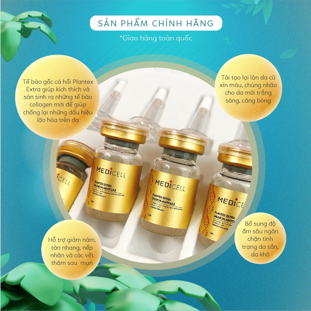 Tế Bào Gốc Phục Hồi Da, Giảm Mụn Kiềm Dầu, Căng Bóng Da - Lọ 5ml