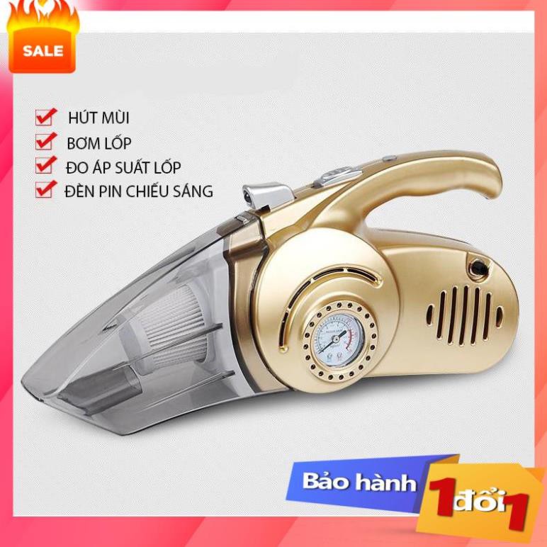 Máy hút bụi ô tô 4 trong 1,Máy hút bụi, bơm lốp ô tô 4in1 - bản tiếng anh .