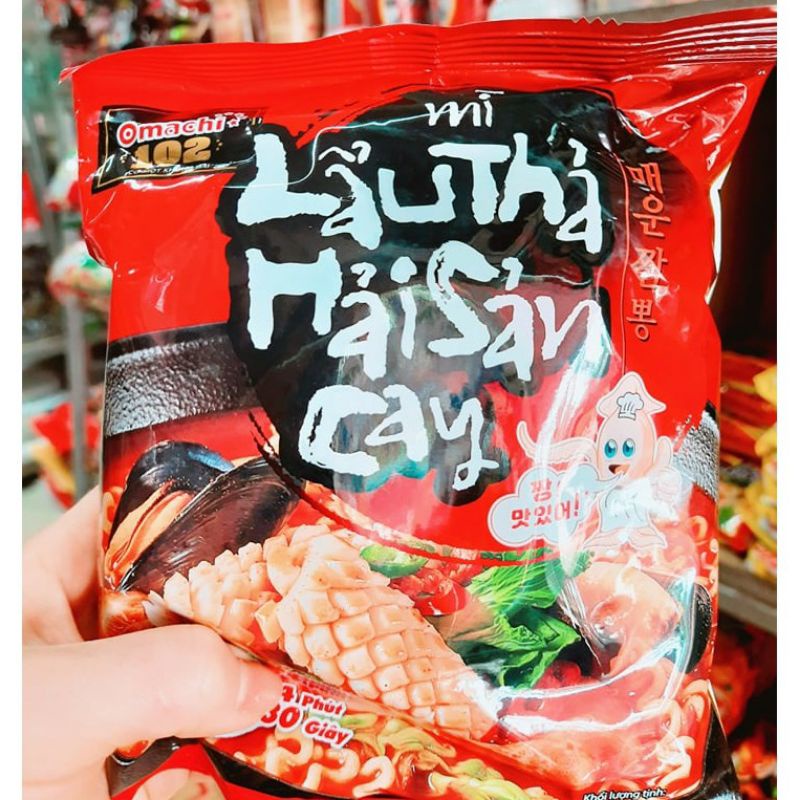 MÌ LẨU THẢ HẢI SẢN CAY OMACHI102  - 108GR