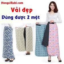 Váy chống nắng 2 lớp mặc 2 mặt chất kate đẹp