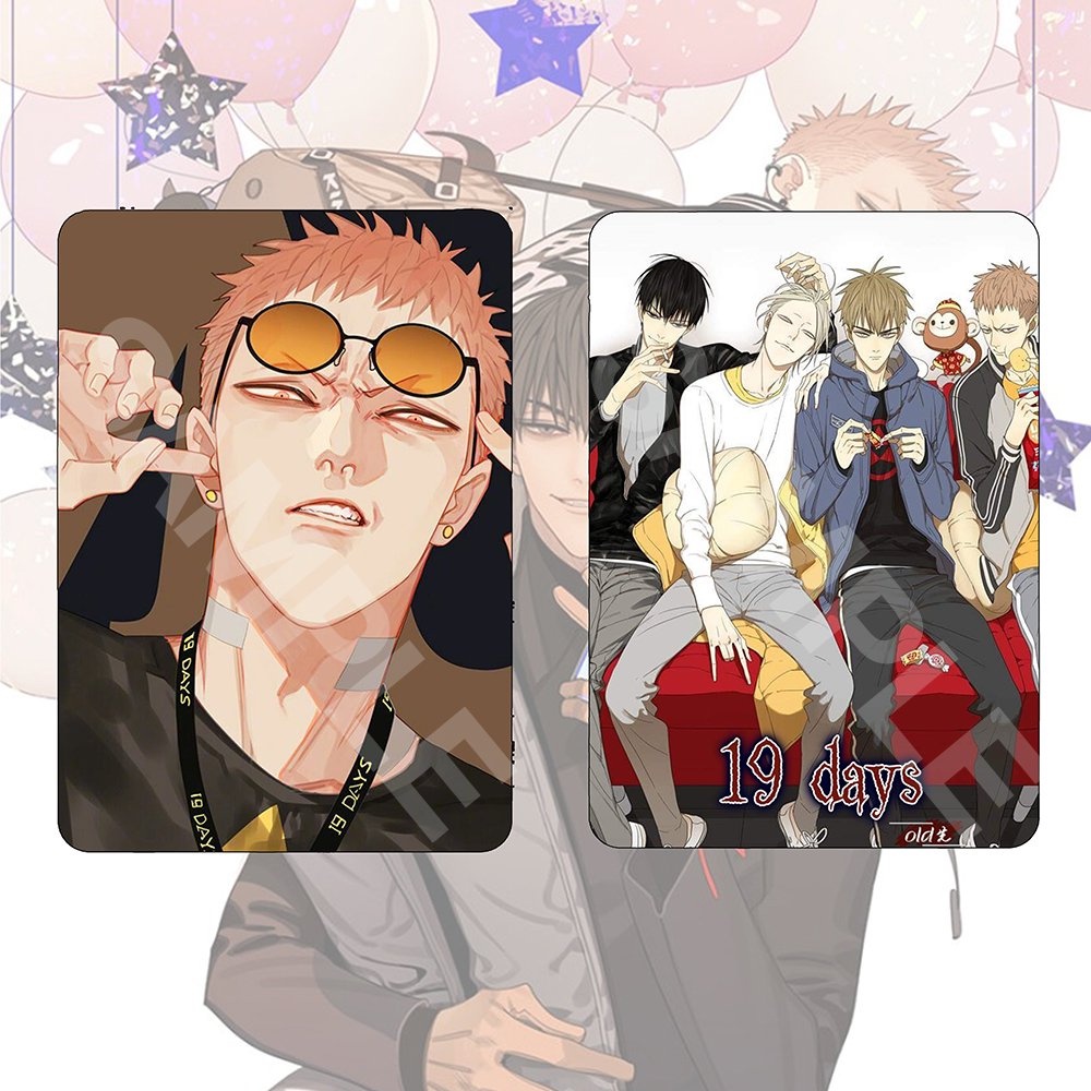 Ảnh card bo góc in hình 19 DAYS OLD XIAN manhua thẻ bo viền 5*8cm anime chibi sưu tầm