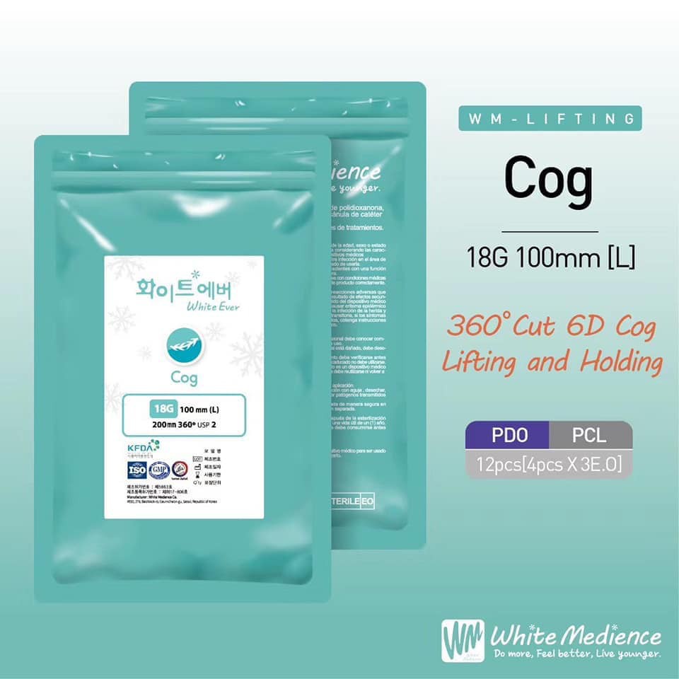 Chỉ Cog White Medience Nâng Cơ Tạo Mặt V-Line Kích Thích Sản Sinh Collagen